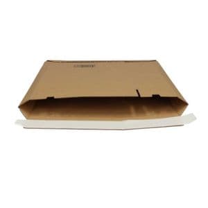 Picture 1 of Envelop massief karton 185mm x 255mm x 30mm bruin met trek- en plakstrip