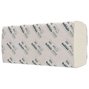 Picture 3 of Handdoekjes Satino 21cm x24cm 278060 V vouw 2 lagen naturel