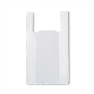 Picture 1 of Hemddraagtas 40cm x 30cm x 60cm wit hdpe 20µm geblokt