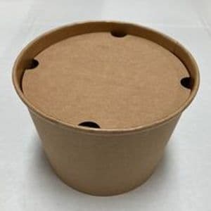 Picture 1 of Karton kraft snackbak bucket bruin 64 oz