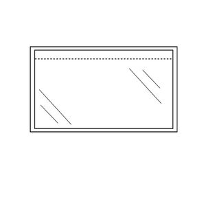 Picture 1 of Paklijstenveloppen plastic 225mm x 122mm onbedrukt