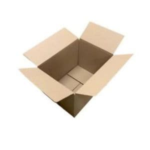 Picture 2 of Amerikaanse vouwdoos 305mm x 220mm x 200mm enkel golf B bruin onbedrukt