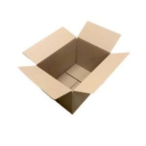 Picture 2 of Amerikaanse vouwdoos 305mm x 220mm x 200mm enkel golf B bruin onbedrukt