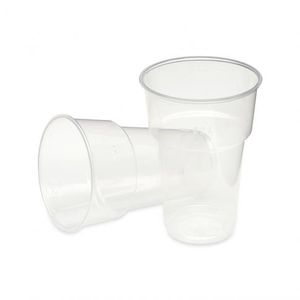 Picture 2 of Bierglas met schuimkraag plastic 250ml transparant