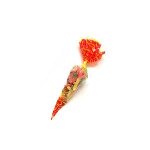 Picture 1 of Polyprop puntzak 18cm x 37cm 45µm rood/geel fiesta