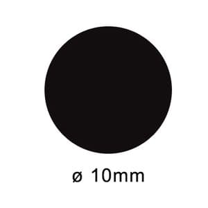 Picture 1 of Etiket op rol 10mm zwart
