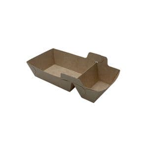 Picture 1 of Karton snackbak A7+1 wit/bruin p2p 16x8.9x3.5 cm