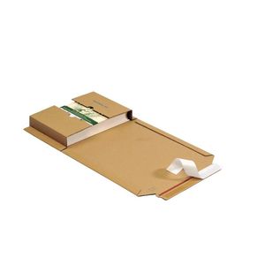Picture 1 of Boekverpakking met plakstrip 302mm x 215mm x 20mm-75mm bruin