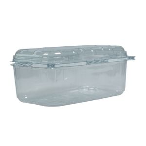 Picture 1 of Fruitbak met vast deksel 11.4cm x 18.8cm x 7.5cm 400gr transparant