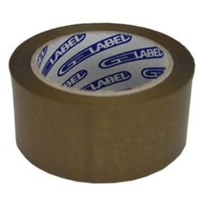 Picture 1 of PVC solvent tape 48mm x 66m bruin 33µm