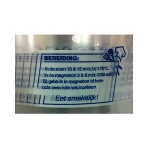 Picture 1 of Topsealfolie 18.5cm x 250m pa/pe 52µm transparant/blauw eet smakelijk