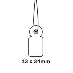 Picture 2 of Apli hanglabel 386 13mm x 34mm wit