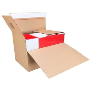 Picture 3 of Autolockdoos 304mm x 216mm x 130mm tot 220mm bruin