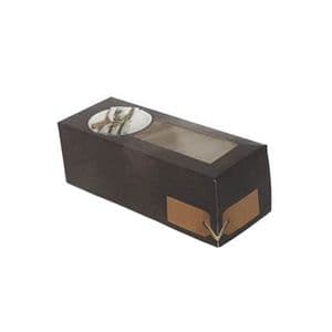 Picture 1 of Rolladedoos met venster 25cm x 10cm x 9cm grijs/zwart greystone