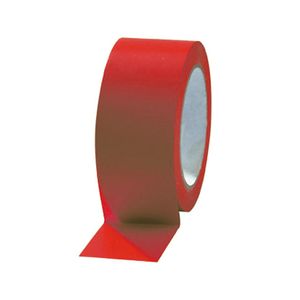 Picture 1 of PVC solvent tape 50mm x 66m rood onbedrukt 35µm