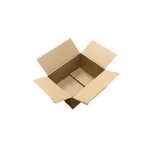 Picture 1 of Amerikaanse vouwdoos 480mm x 160mm x 410mm enkel golf B bruin onbedrukt