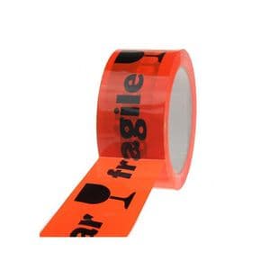 Picture 1 of PP acryl tape 50mm x 66m oranje breekbaar 32um