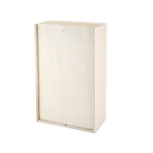 Picture 3 of 2 Fles schuifkist onbedrukt hout