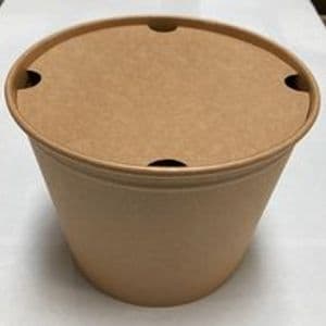 Picture 1 of karton kraft snackbak bucket bruin 150 oz