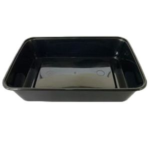 Picture 1 of Menubak 17.5cm x 11.9cm x 7.2cm 950ml 1vaks zwart pp