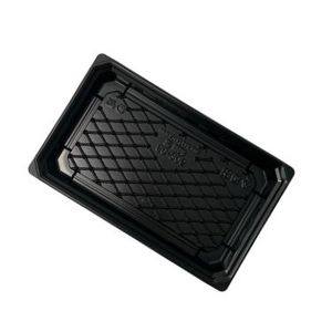 Picture 1 of Sushi tray 21.6cm x 13.3cm x 2.2cm zwart PS