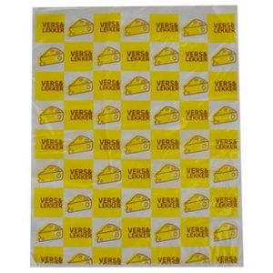 Picture 1 of Vlakke plastic zak hdpe 24cm x 29cm 15µm wit Vers en lekker kaas