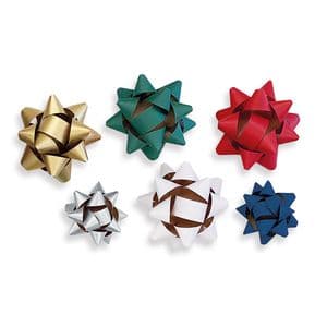 Picture 1 of Starbows natron kraft 65mm assorti kleuren met plakker