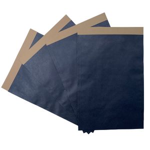 Picture 2 of Cadeauzakjes kraft 17cm x 25cm blauw onbedrukt 70gr / m2