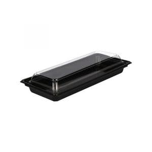 Picture 4 of Sushi tray 21.2cm x 9.1cm x 2.1cm zwart apet