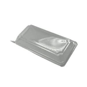 Picture 1 of Deksel sushi tray 16.6cm x 8.5cm x 2.2cm transparant ops