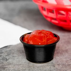 Picture 2 of Cup rond 7.03cm x 4cm 80ml pp zwart