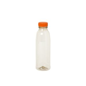 Picture 2 of Flessen met oranje dop 750ml pet transparant