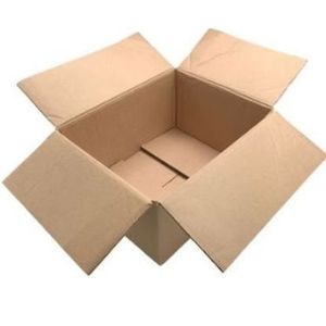 Picture 2 of Amerikaanse vouwdoos 420mm x 330mm x 210mm dubbel golf BC bruin onbedrukt