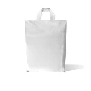 Picture 2 of Plastic draagtas lus 45cm x 51cm wit onbedrukt ldpe 50µm