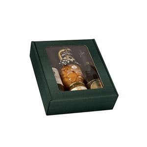 Picture 1 of Geschenkdoos met venster 3 fles groen kraft