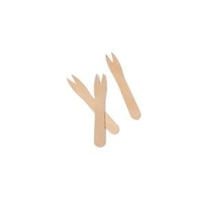 Picture 1 of Patatvork 2 tands hout fsc 8.5cm naturel