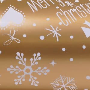 Picture 1 of Cadeaupapier kerst 30cm x 200m 90174 gecoat papier 80gr / m2