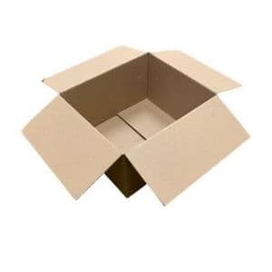 Picture 2 of Amerikaanse vouwdoos 310mm x 270mm x 175mm enkel golf B bruin onbedrukt