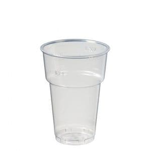 Picture 1 of Bierglas met schuimkraag plastic 250ml transparant
