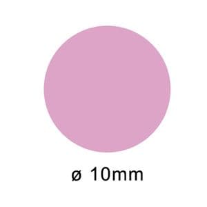 Picture 1 of Etiket op rol 10mm roze