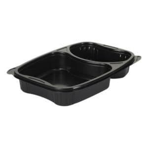 Picture 1 of Bistrobak 25.4cm x 17.4cm x 4.2cm 910ml 2vaks zwart pp