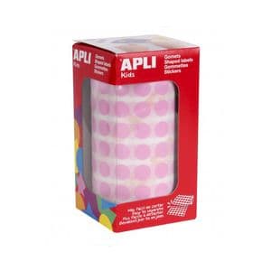 Picture 2 of Etiket op rol 10mm roze
