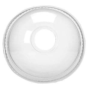 Picture 1 of Deksel rond bol met gat 95mm rpet transparant