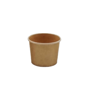 Picture 1 of Cup rond 6cm x 4.8cm 80ml kraft bruin