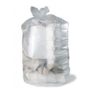 Picture 2 of Afvalzak 70cm x 110cm 42µm transparant 120L ldpe