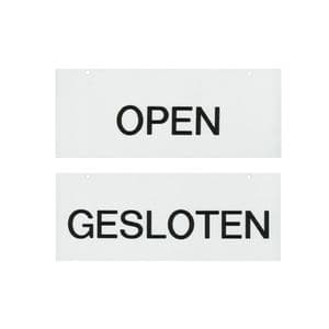 Picture 1 of Bord gesloten/open wit
