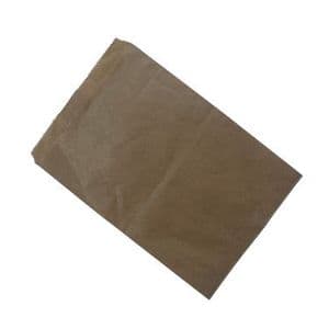 Picture 2 of Cadeauzakjes natron kraft 13.5cm x 18cm bruin onbedrukt 50gr / m2