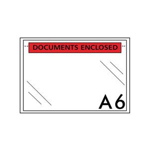 Picture 1 of Paklijstenveloppen plastic 165mm x 122mm A6 documents enclosed