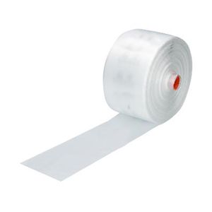 Picture 1 of Plastic zak hdpe met zijvouw 19cm x 18cm x 50cm 10µm ongeperforeerd op rol onbedrukt