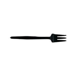 Picture 1 of Reuseable snackvork met kartel polypropyleen 14cm zwart